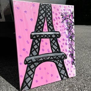 original canvas Eiffel tower painting